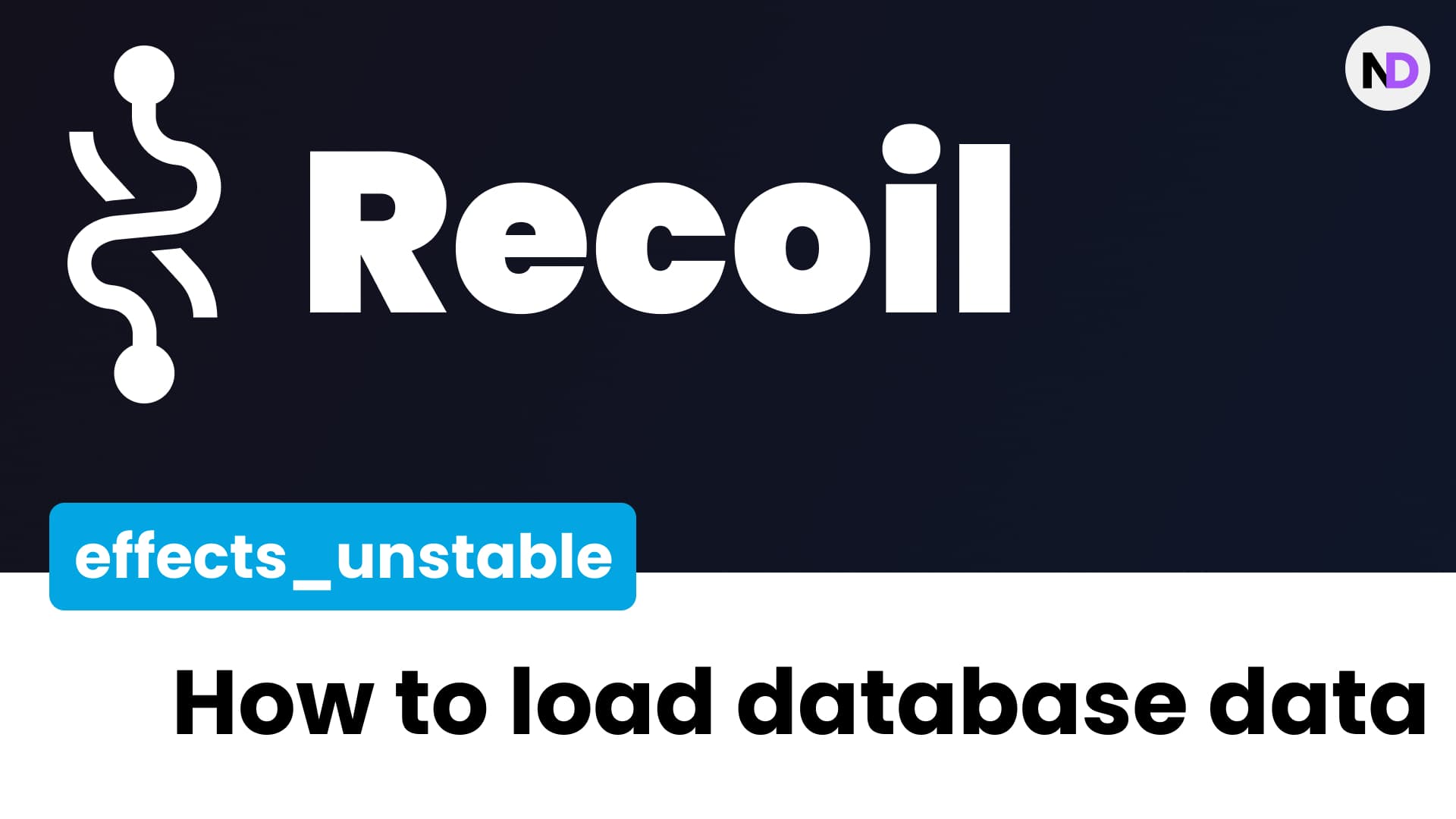 How to use recoil effects_unstable for loading data from API.